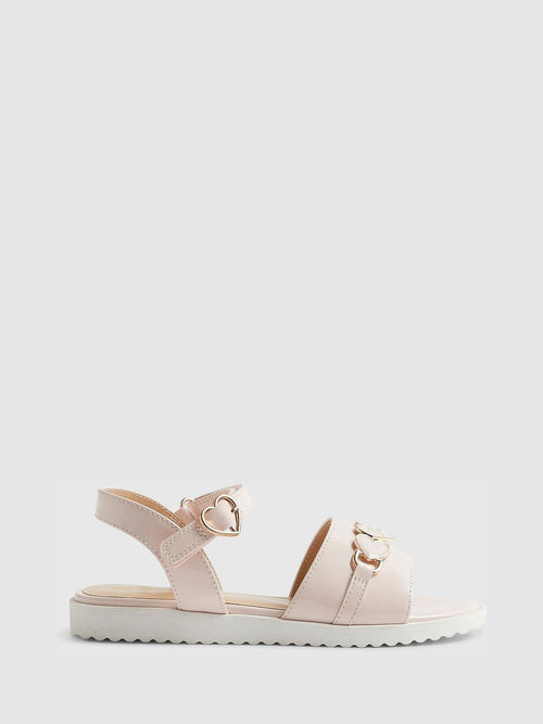 River Island Pink Pink Snaffle Detail Sandals image 1