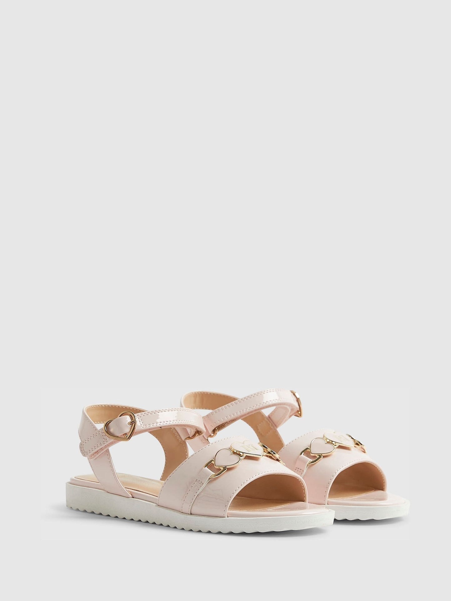 River Island Pink Pink Snaffle Detail Sandals image 2
