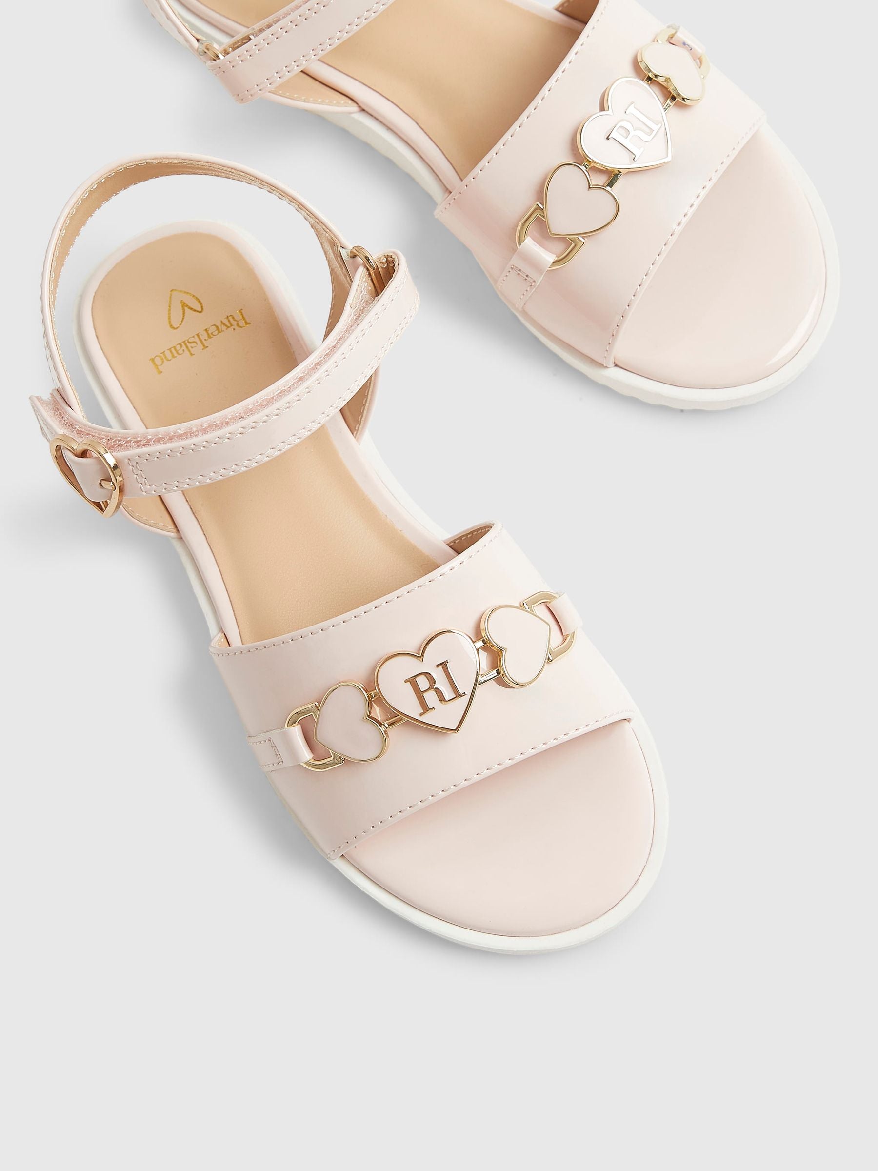 River Island Pink Pink Snaffle Detail Sandals image 4