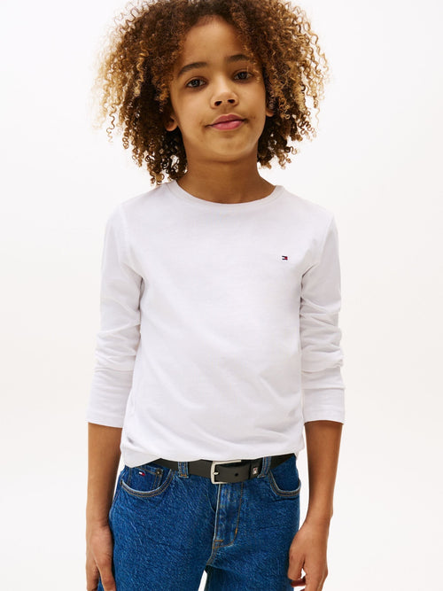 Tommy Hilfiger White Basic Long Sleeve Top image 1