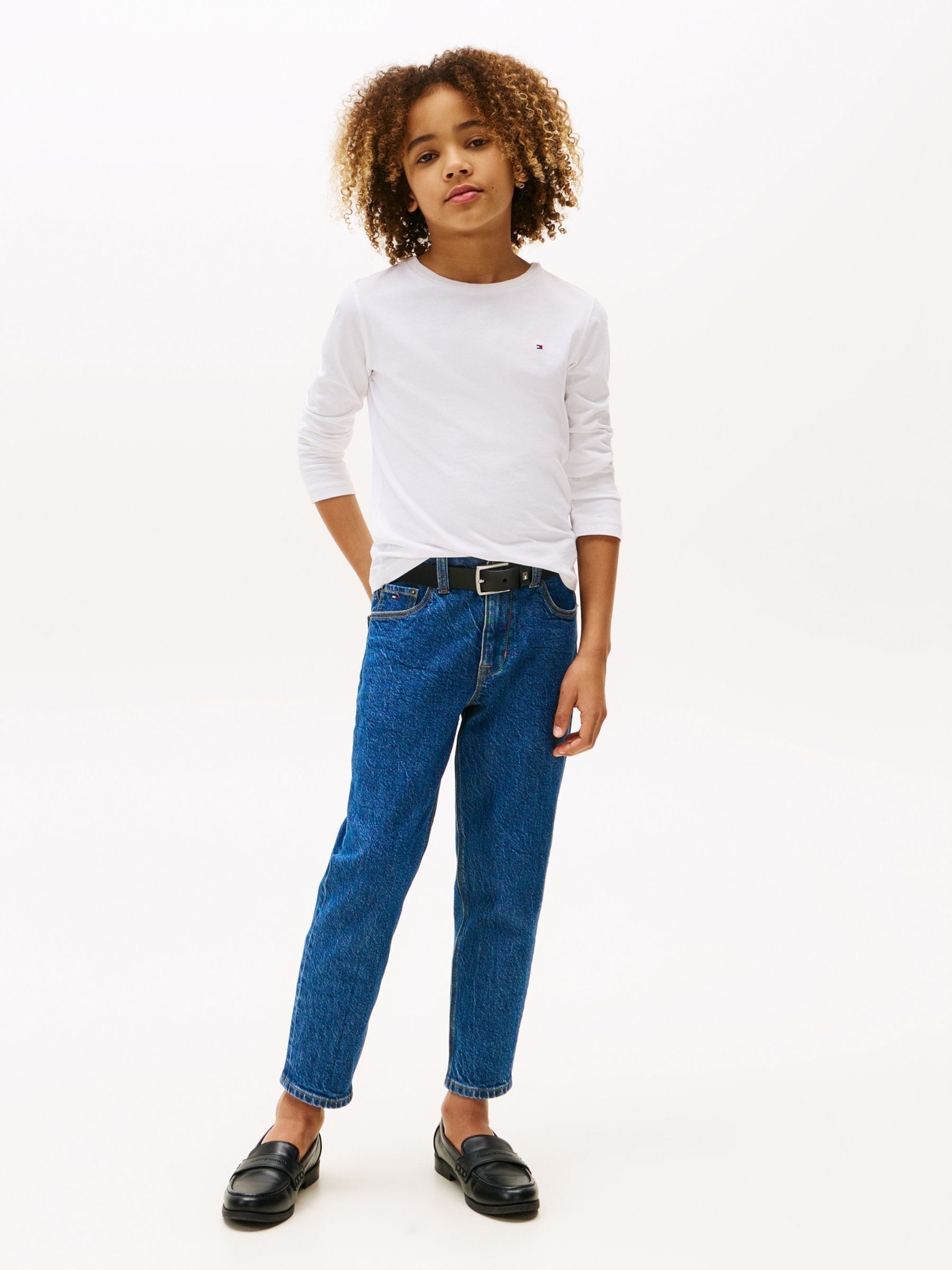 Tommy Hilfiger White Basic Long Sleeve Top image 2