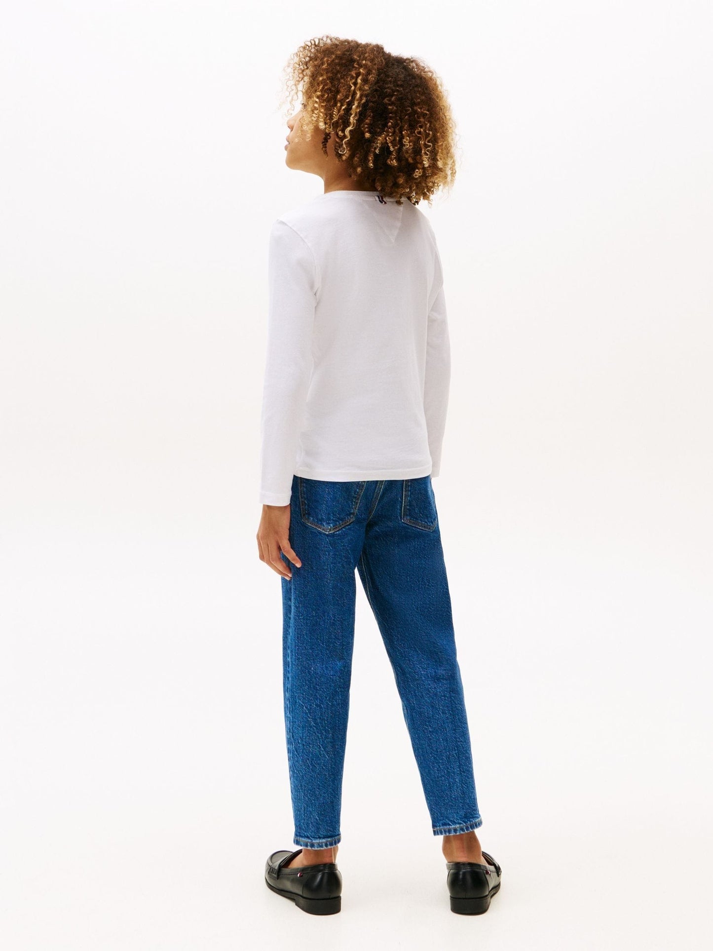 Tommy Hilfiger White Basic Long Sleeve Top image 3