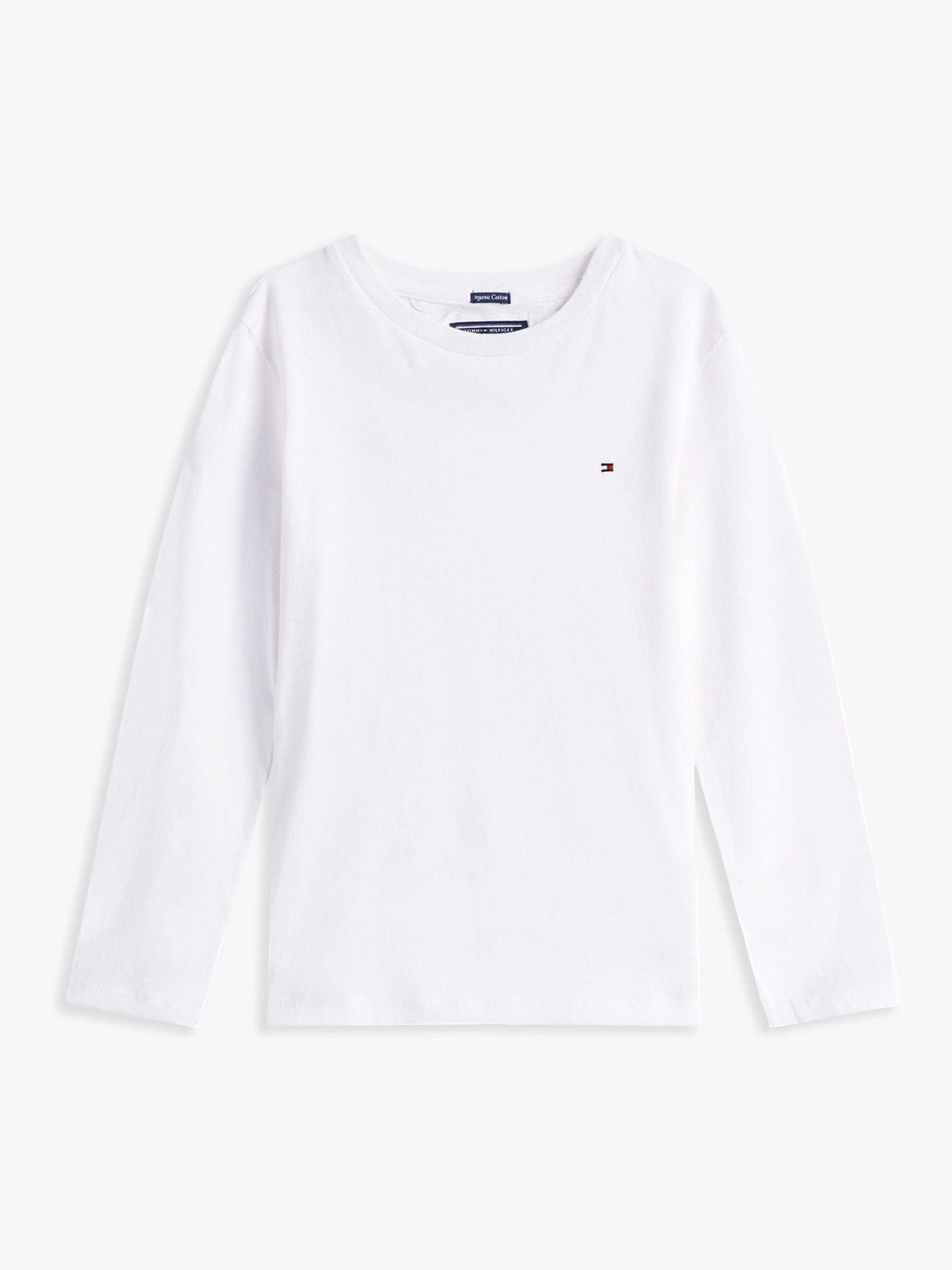 Tommy Hilfiger White Basic Long Sleeve Top image 5