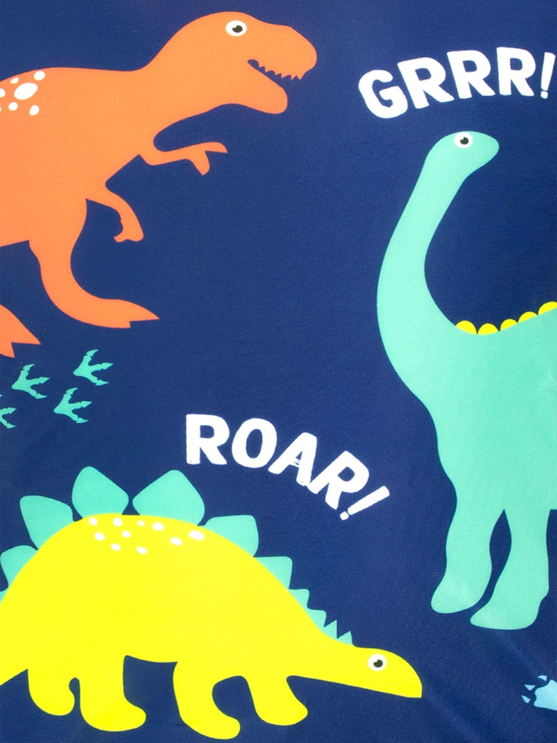Harry Bear Blue Dinosaur Print Boys Two Piece Top & Shorts Set image 3