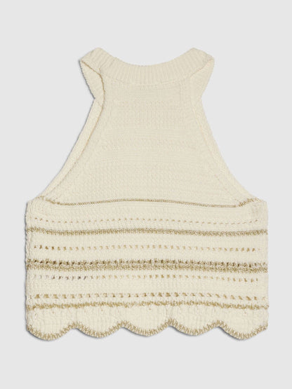 Dsiney Kidz - River Island Cream Charm Crochet Top image 4