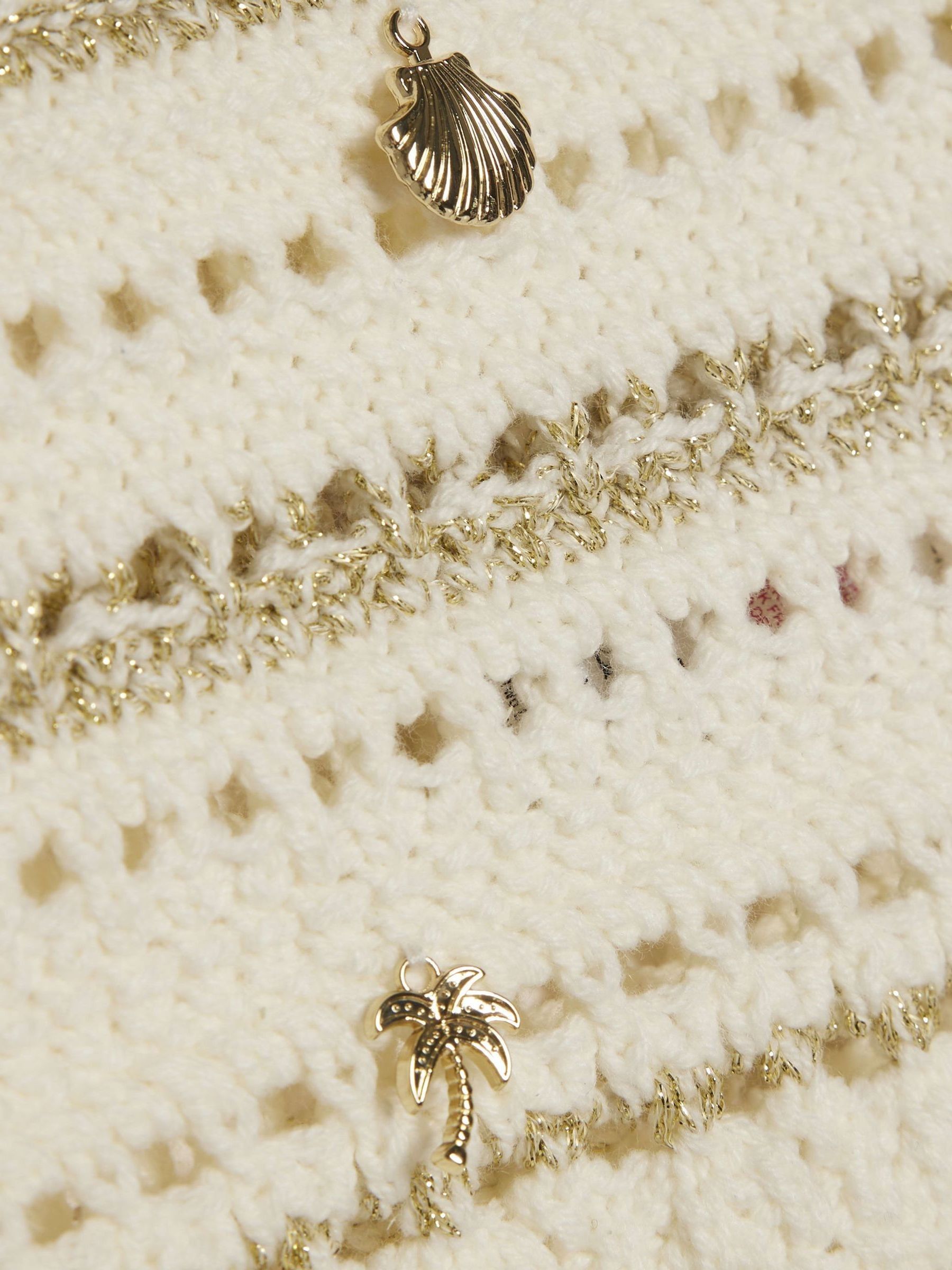 Dsiney Kidz - River Island Cream Charm Crochet Top image 5