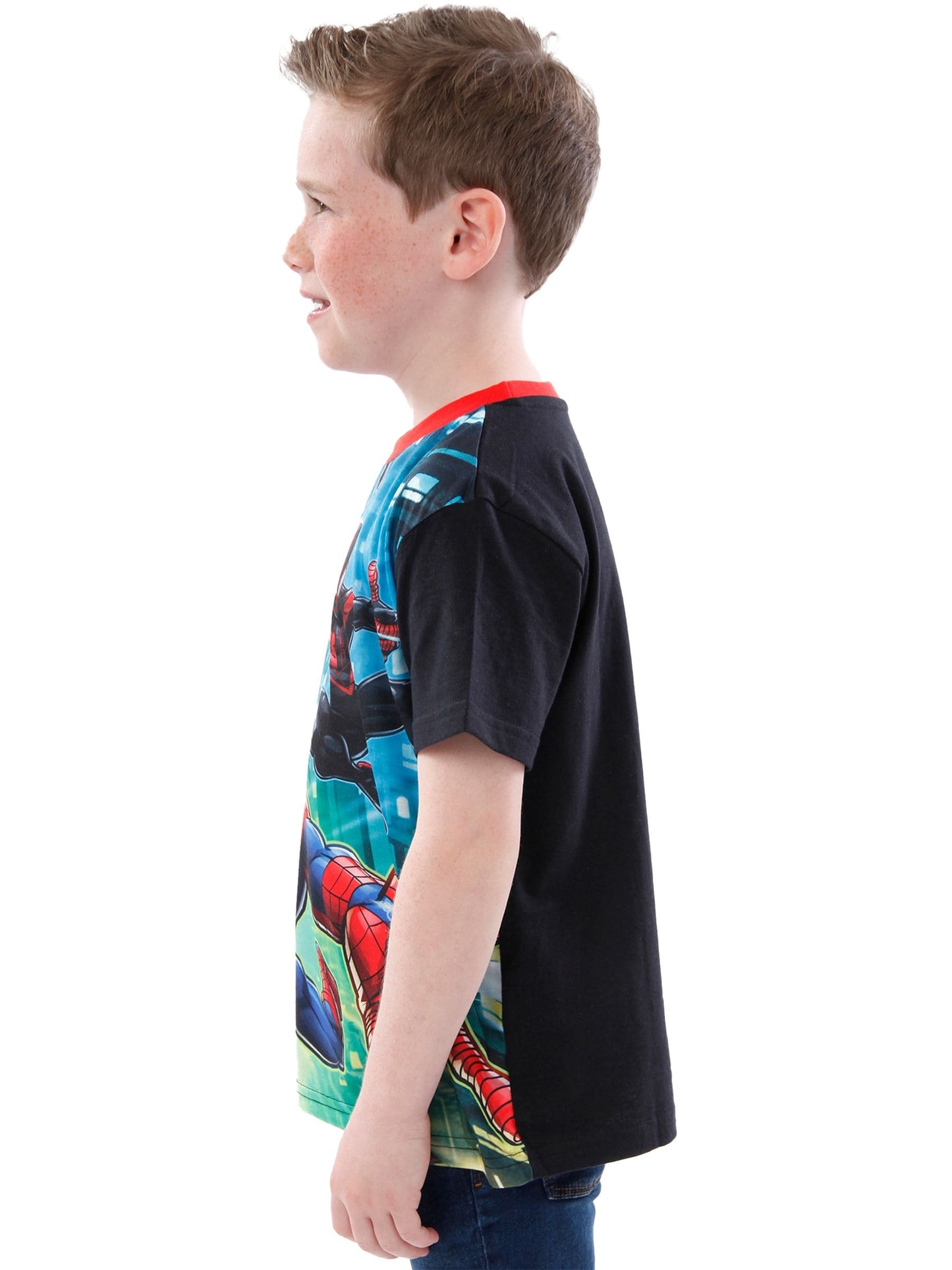 Dsiney Kidz - Character Black Spider-Man Short Sleeve T-Shirt image 5