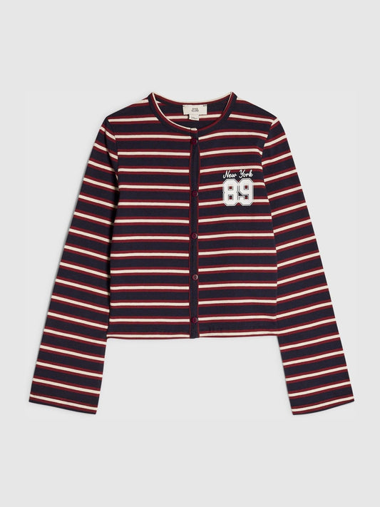Dsiney Kidz - River Island Blue Stripe Cardigan image 1
