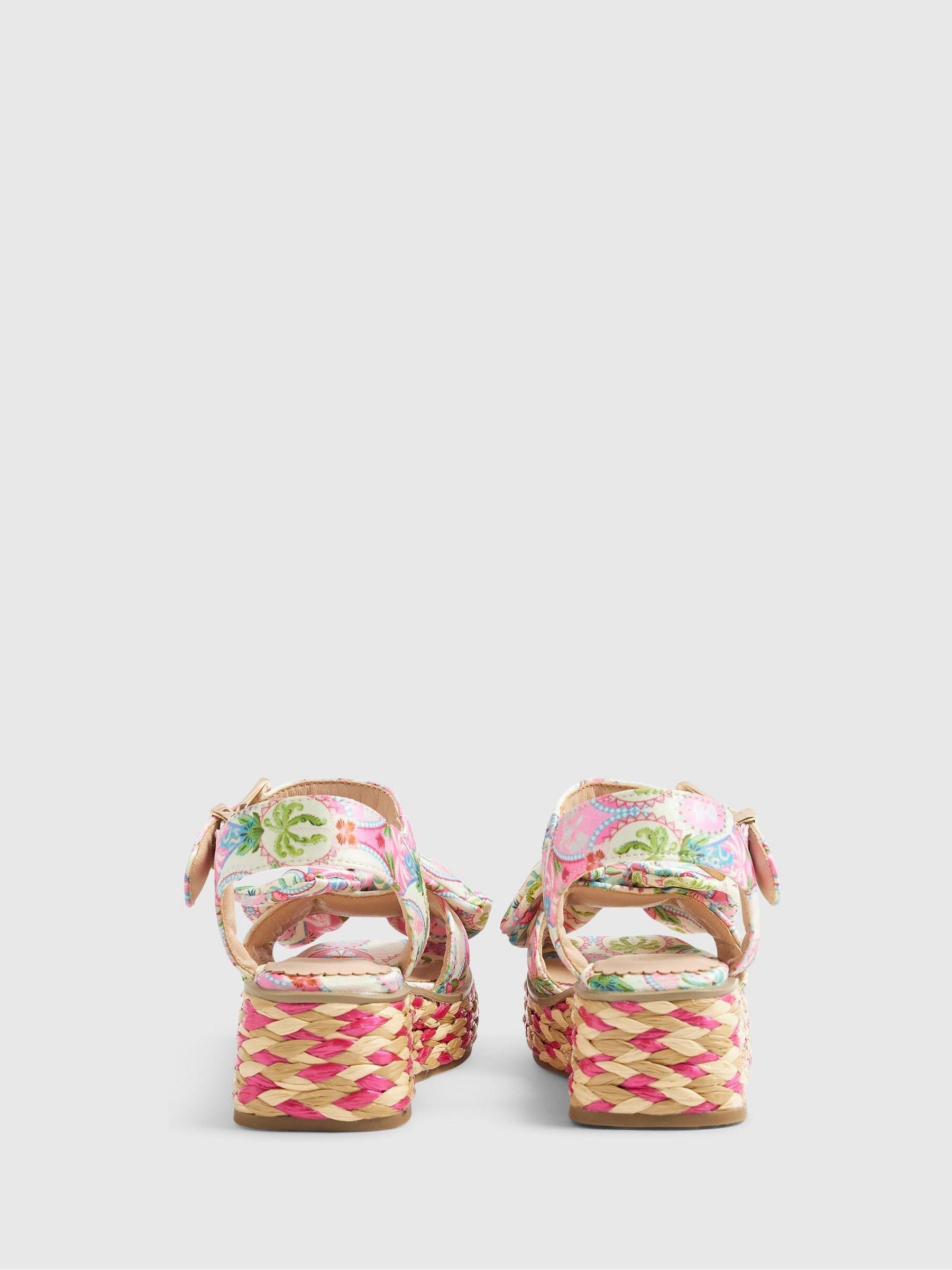 River Island Pink Wedge Sandals image 2