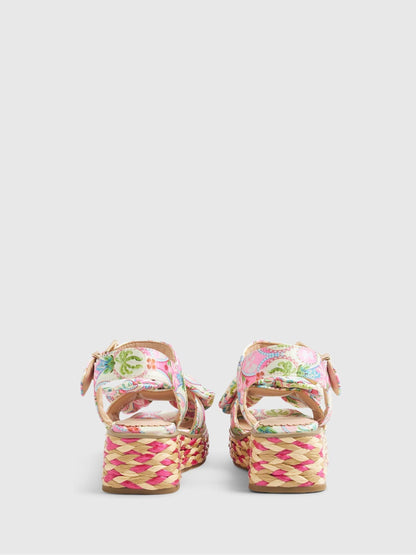 River Island Pink Wedge Sandals image 2