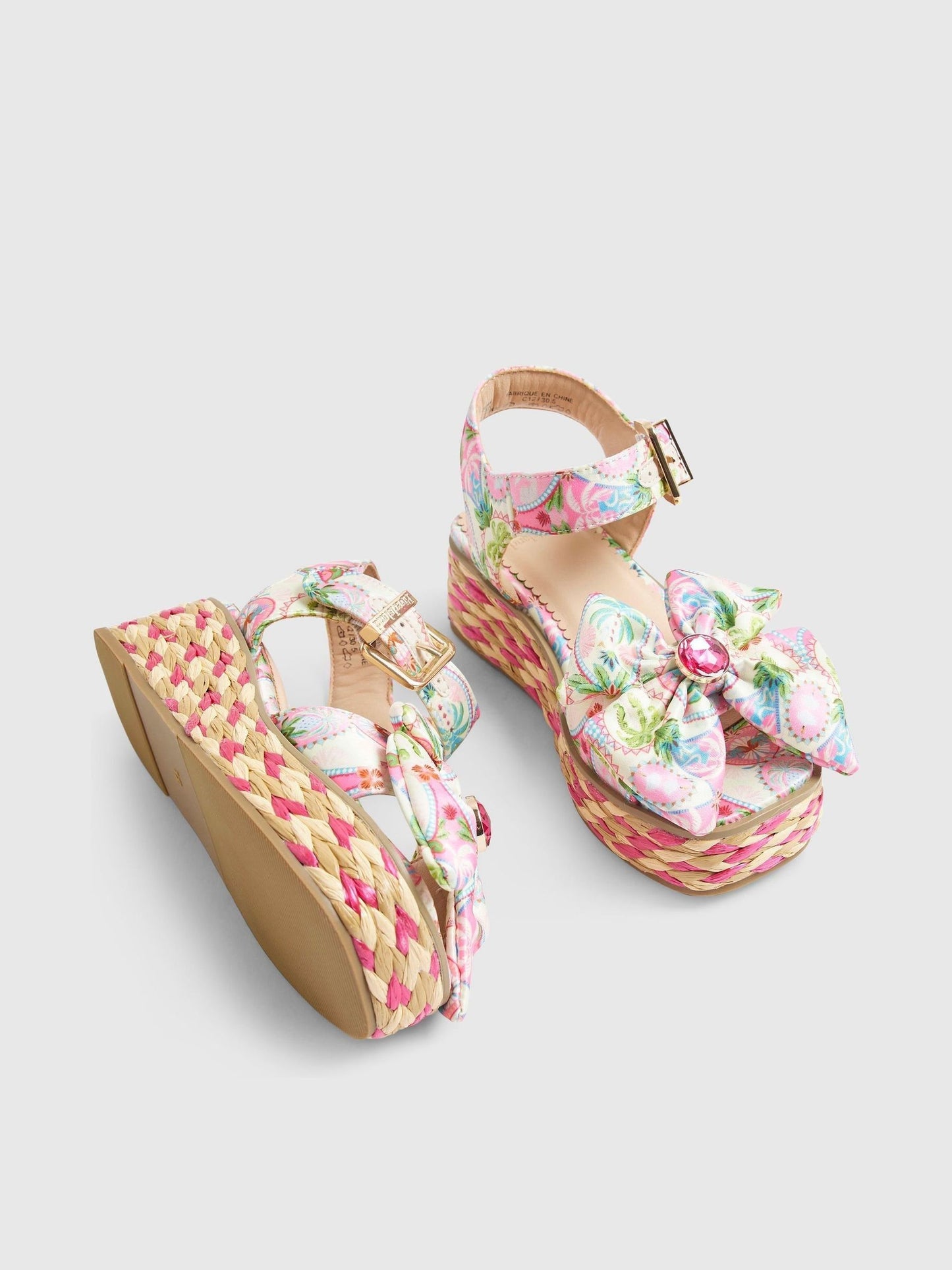 River Island Pink Wedge Sandals image 4