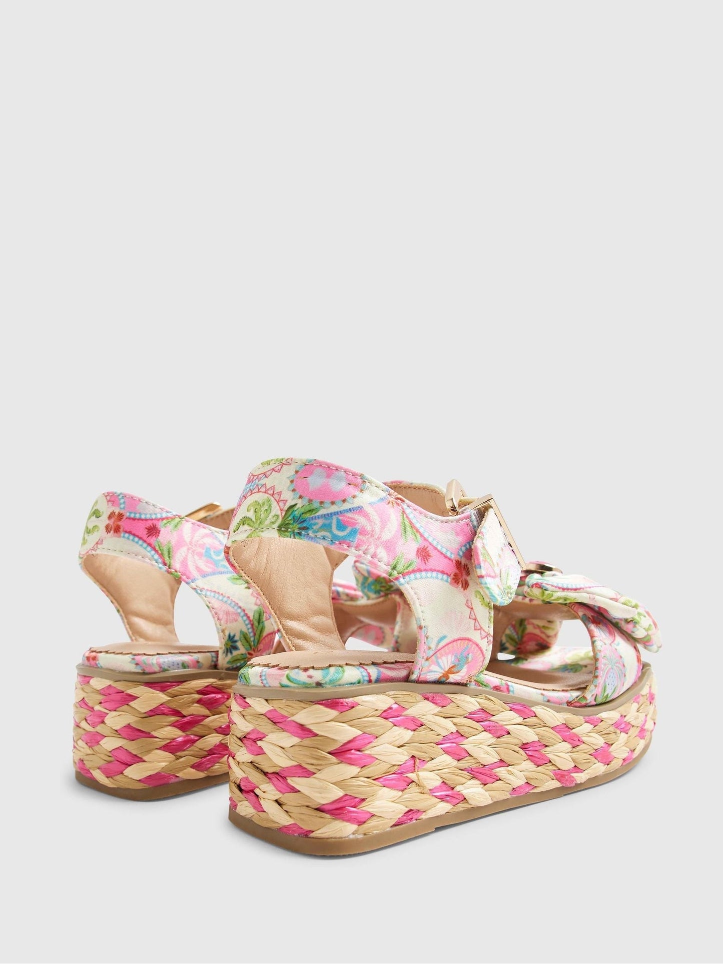 River Island Pink Wedge Sandals image 5