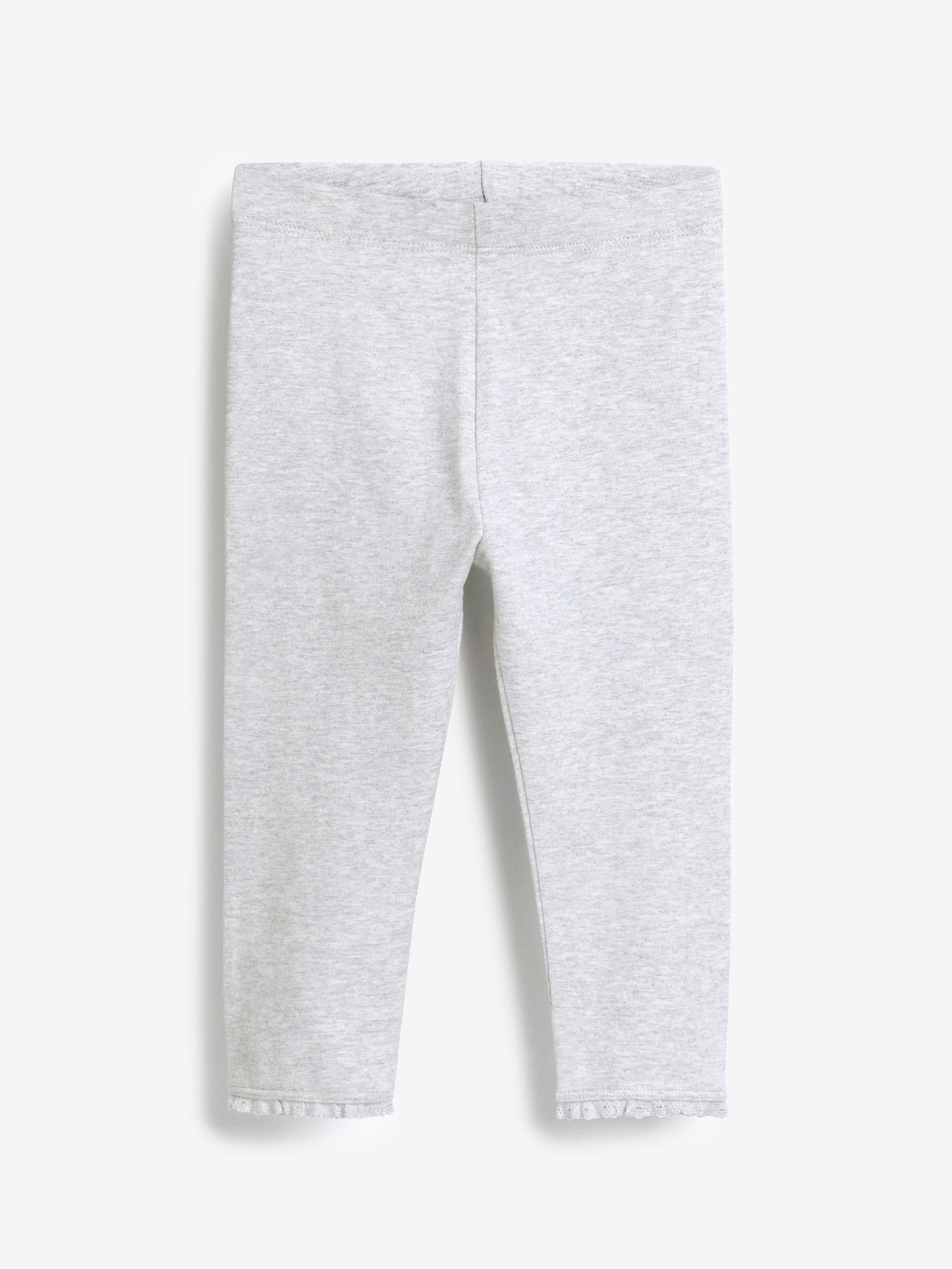 Grey Lace Trim Leggings (3mths-7yrs) image 1