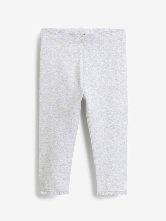 Grey Lace Trim Leggings (3mths-7yrs) image 1