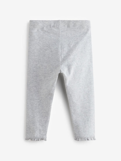 Grey Lace Trim Leggings (3mths-7yrs) image 2