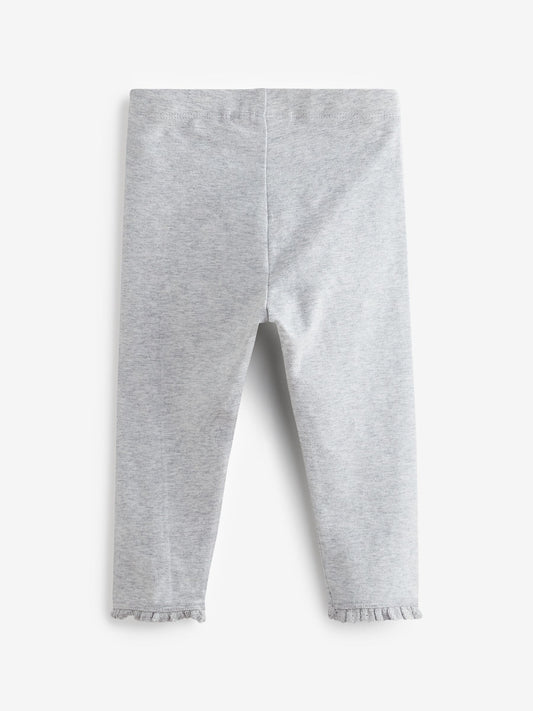Grey Lace Trim Leggings (3mths-7yrs) image 2