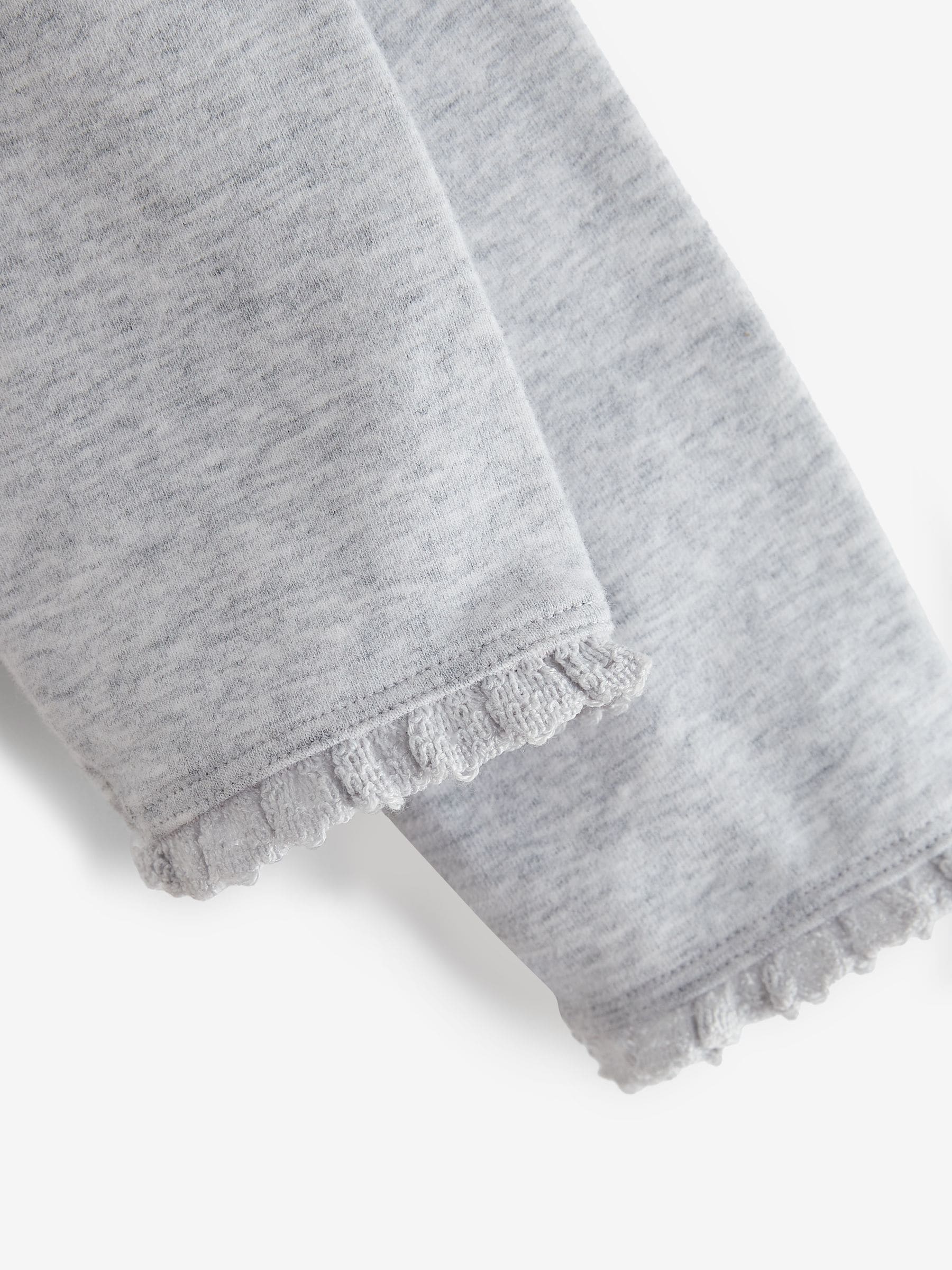 Grey Lace Trim Leggings (3mths-7yrs) image 3