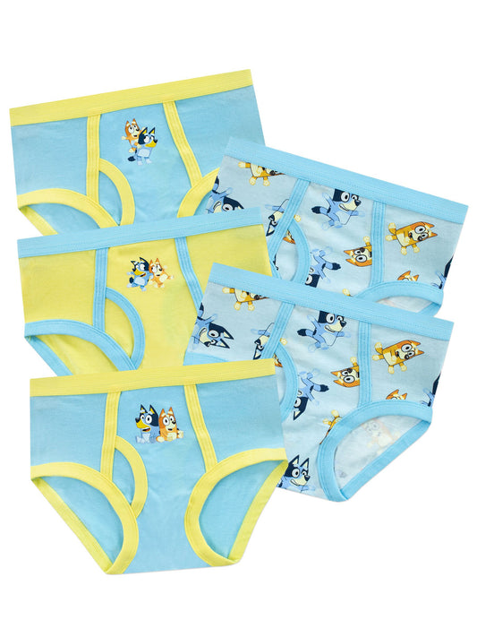 Disney Kidz - Character Blue 100% Cotton Underwear 5 Pack image 1
