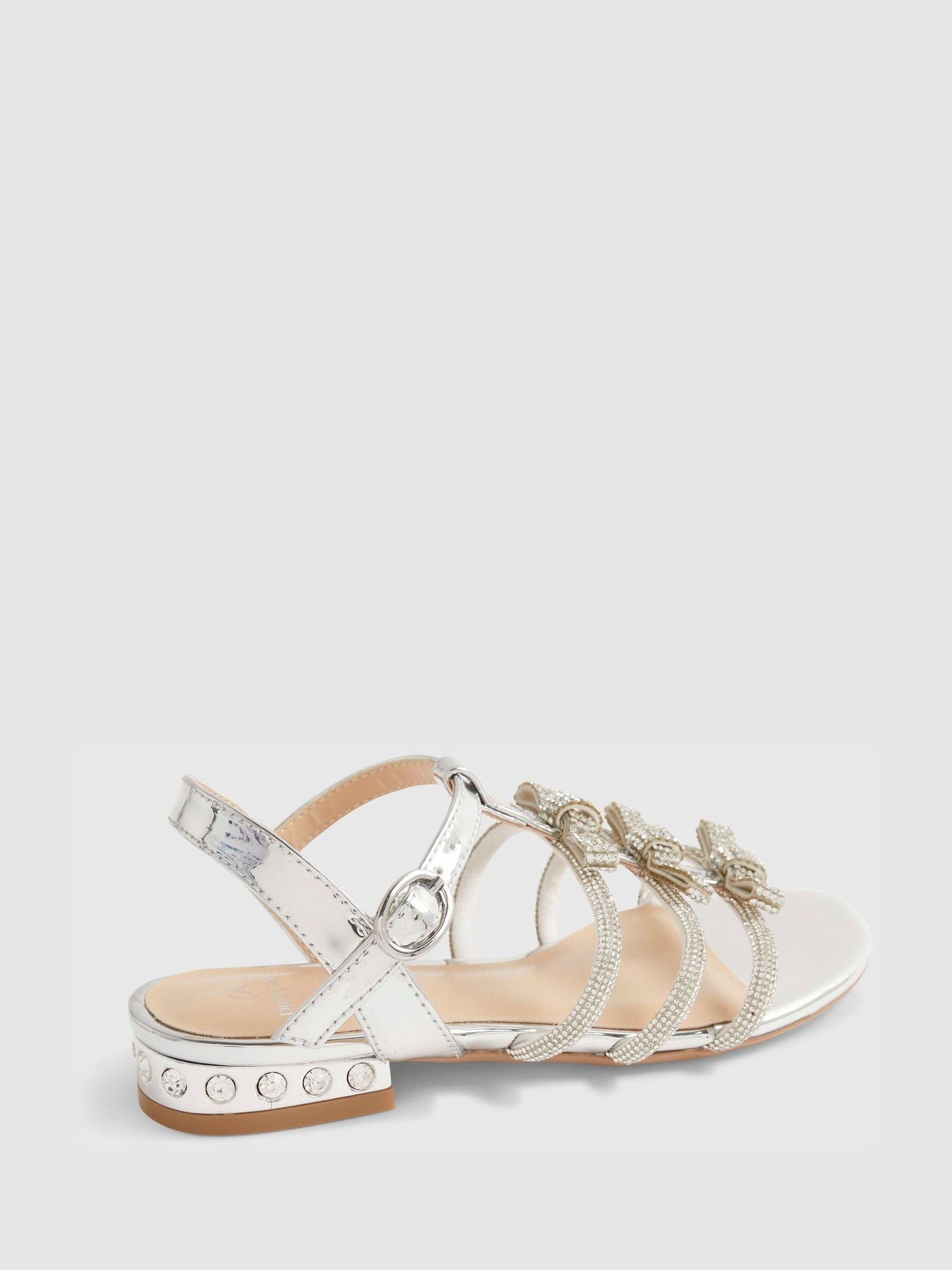 River Island Silver Diamonte Sandals image 3