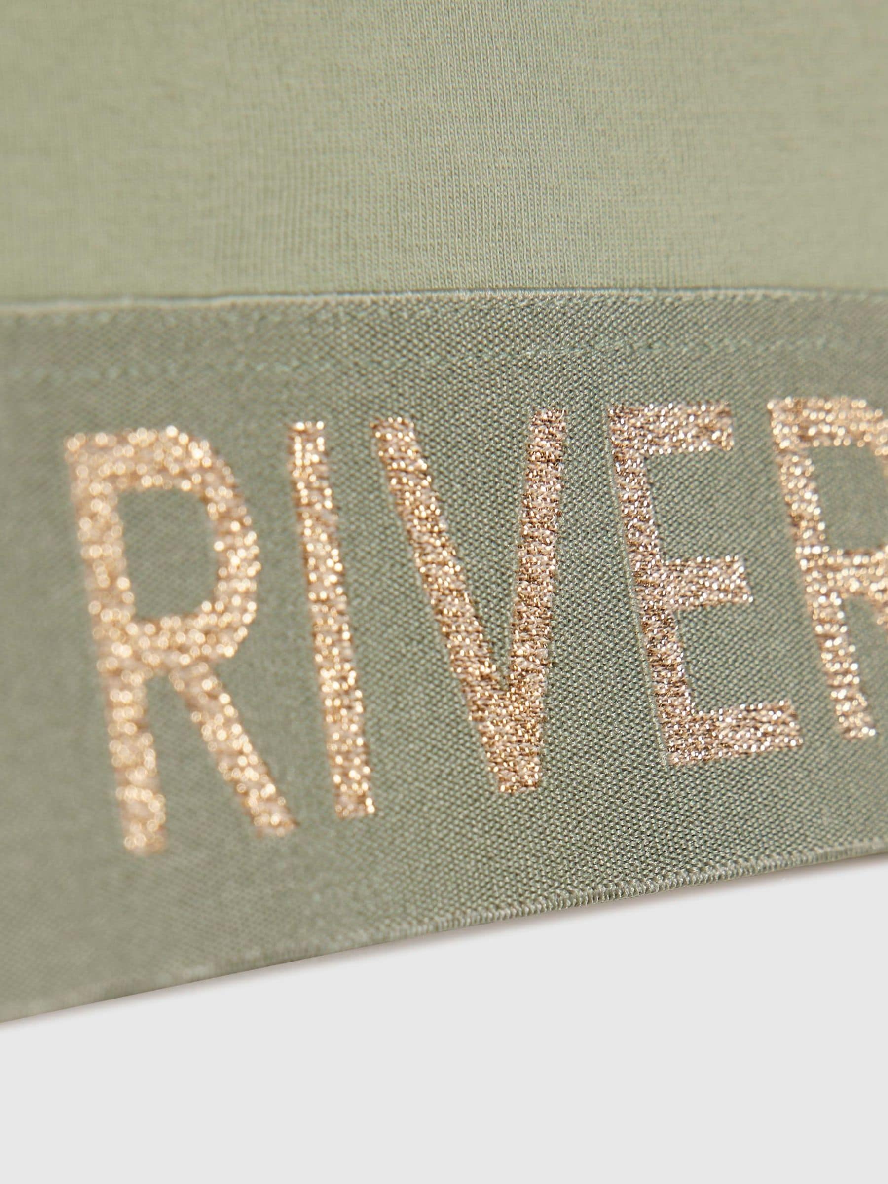 Dsiney Kidz - River Island Green Logo Waistband Tank & Short Set image 4