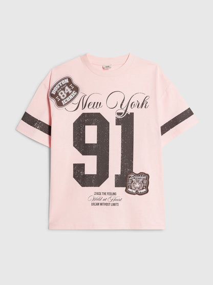 Dsiney Kidz - River Island Pink New York  T-Shirt image 1