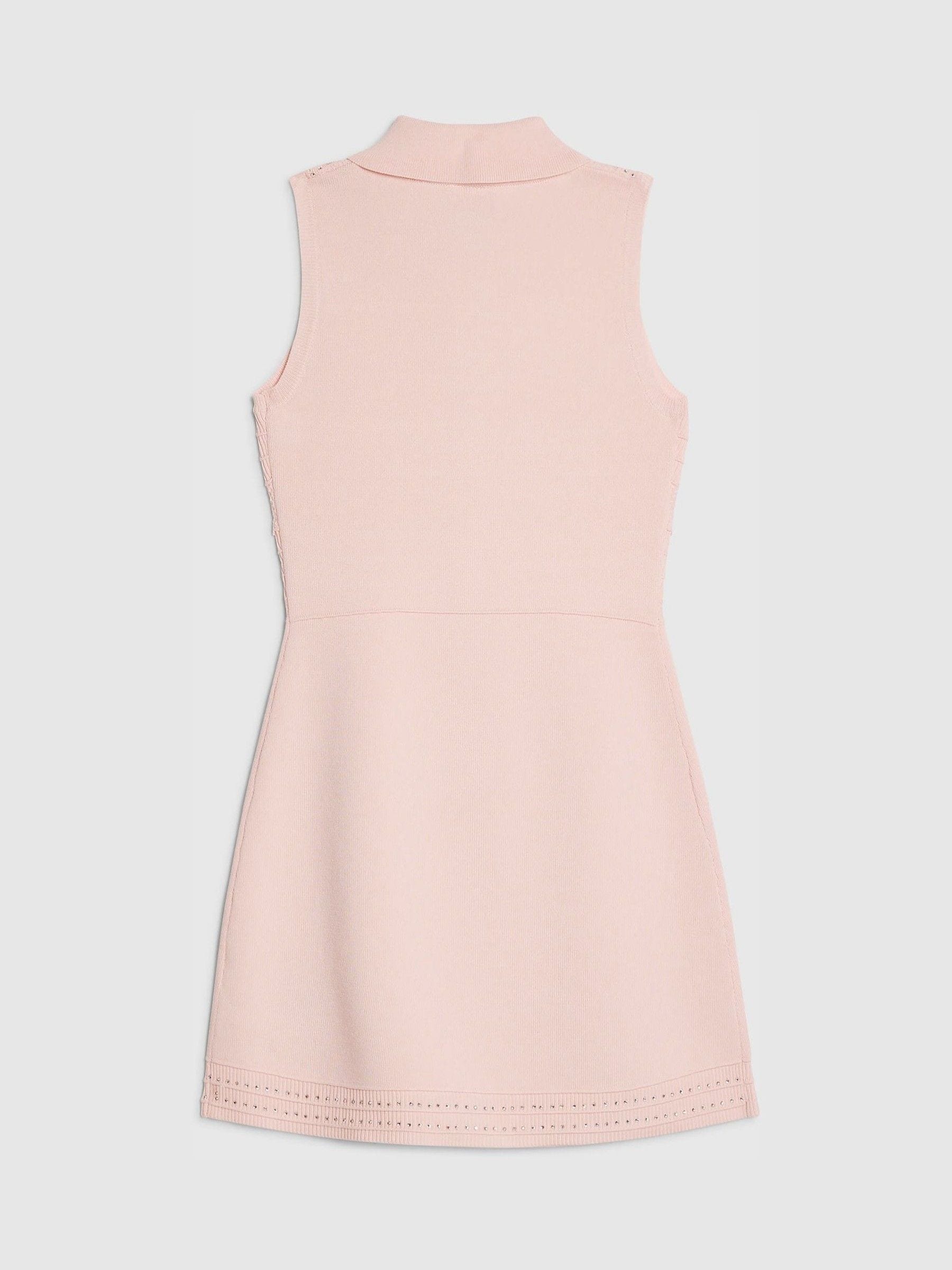 River Island Pink Diamonte Knitted Dress image 2
