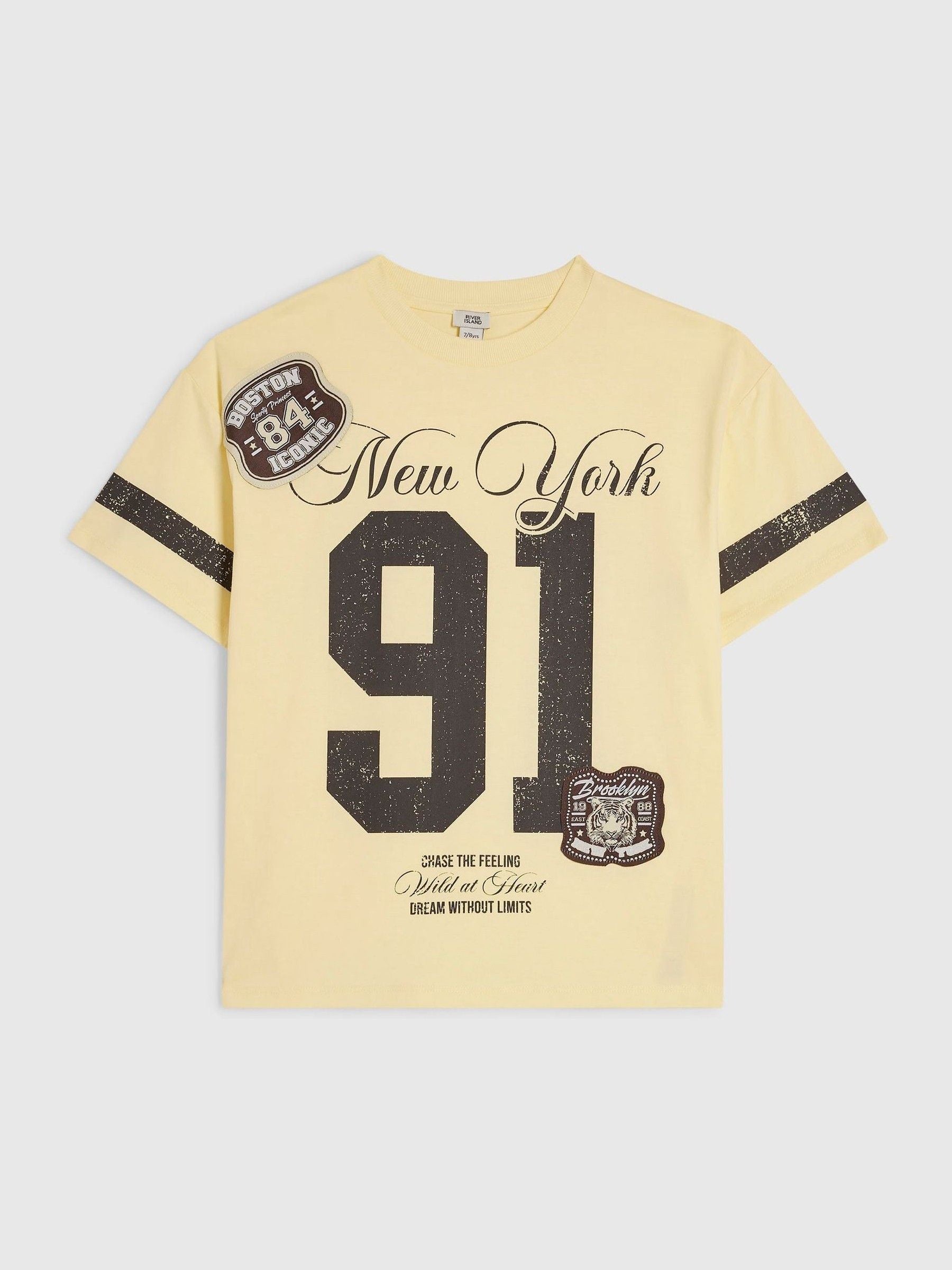 Dsiney Kidz - River Island Yellow New York  T-Shirt image 1