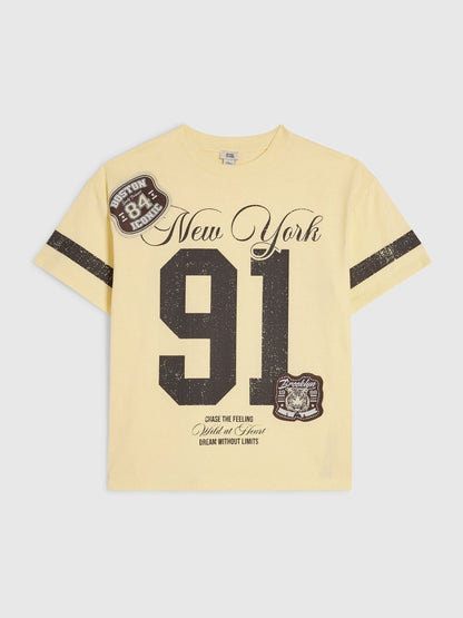 Dsiney Kidz - River Island Yellow New York  T-Shirt image 1