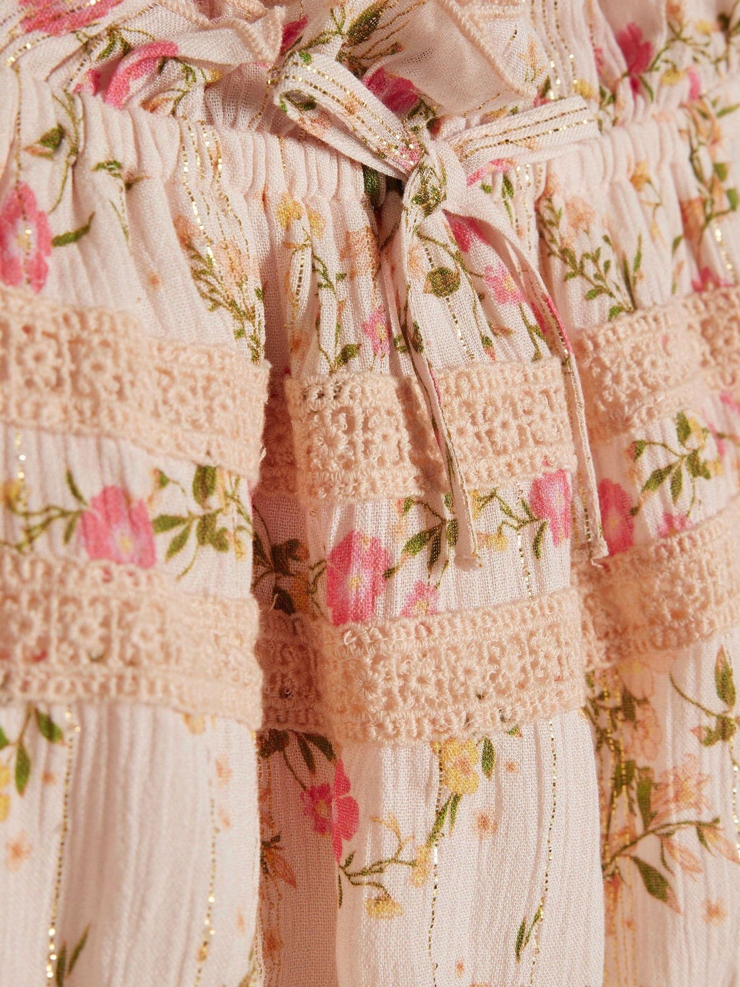 Dsiney Kidz - River Island Pink Ditsy Brunch Top & Rara Skirt Set image 3