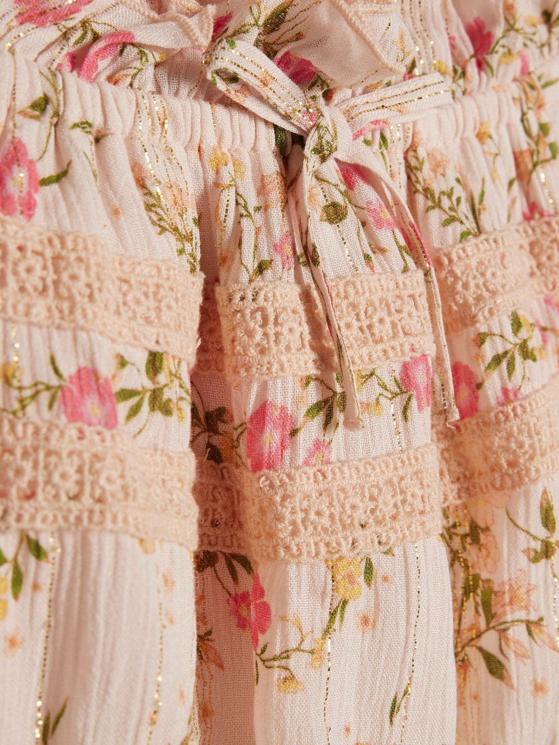 Dsiney Kidz - River Island Pink Ditsy Brunch Top & Rara Skirt Set image 3
