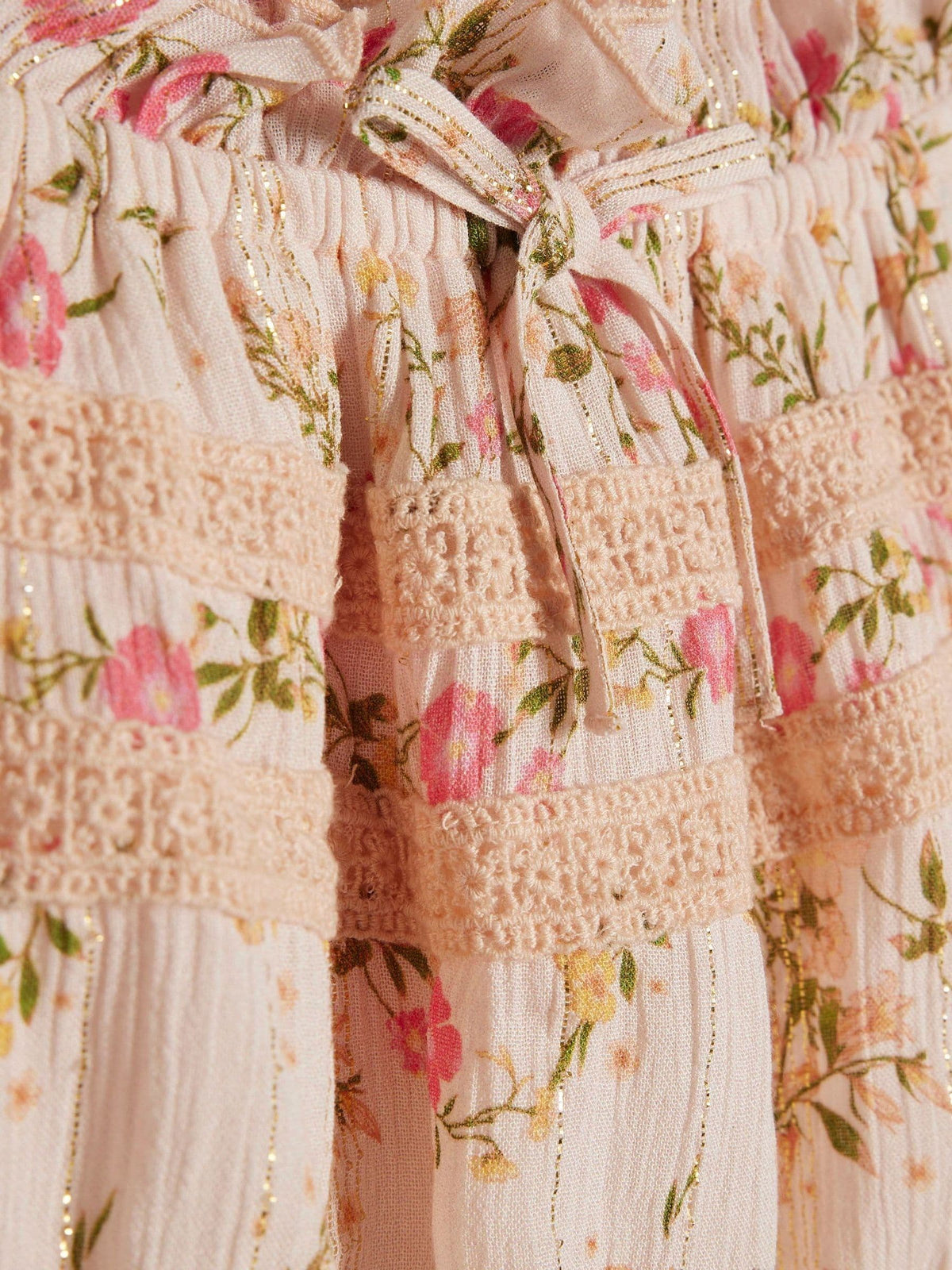 Dsiney Kidz - River Island Pink Ditsy Brunch Top & Rara Skirt Set image 3