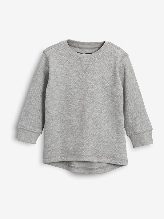 Dsiney Kidz - Black/White Long Sleeve Textured T-Shirts 3 Pack (3mths-7yrs) image 2