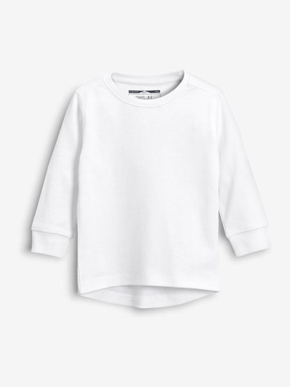 Dsiney Kidz - Black/White Long Sleeve Textured T-Shirts 3 Pack (3mths-7yrs) image 3