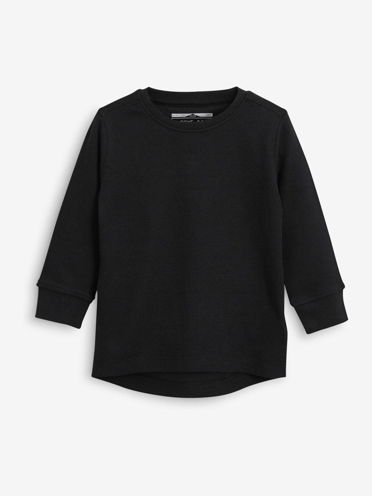 Dsiney Kidz - Black/White Long Sleeve Textured T-Shirts 3 Pack (3mths-7yrs) image 4