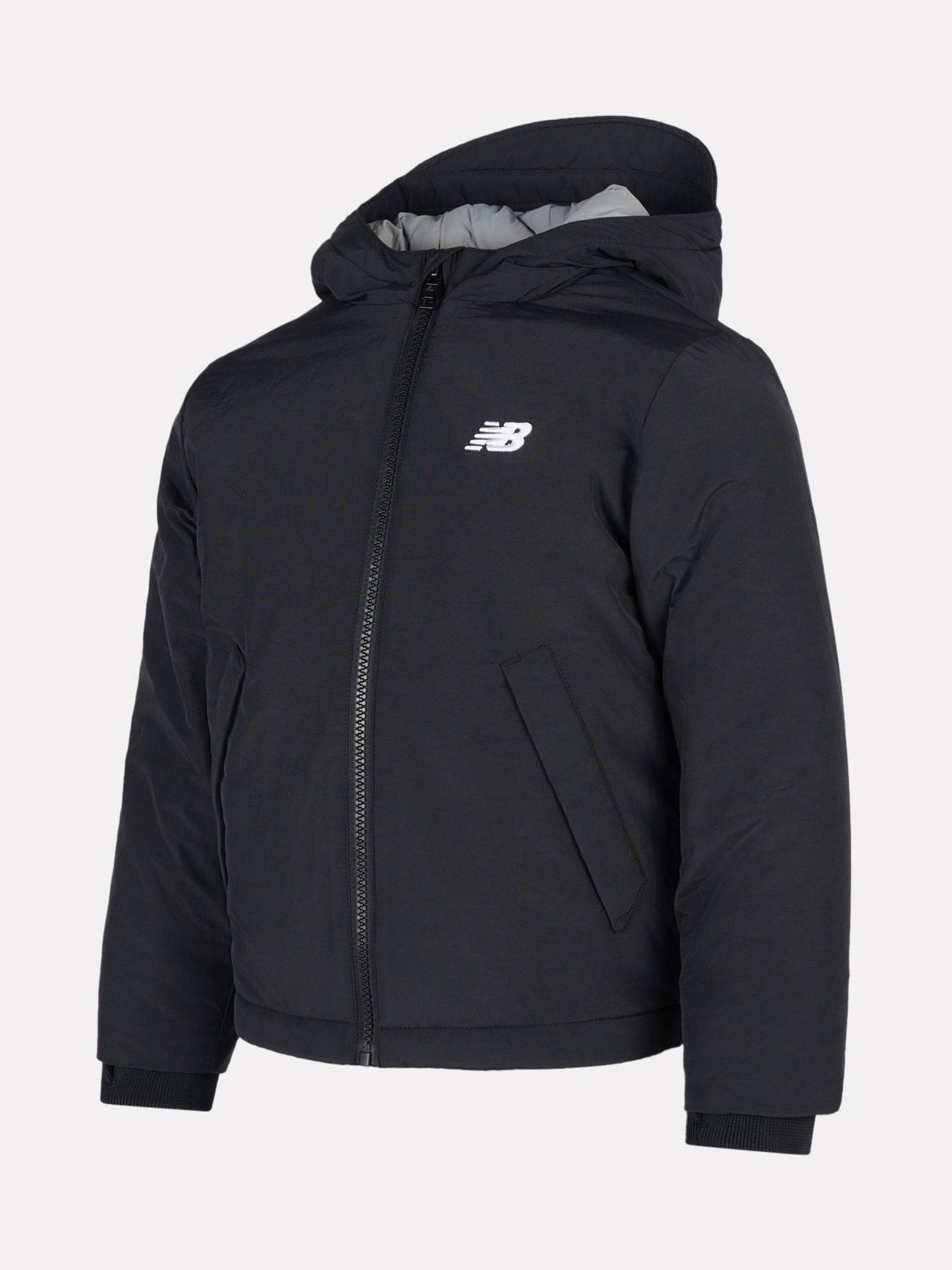 Dsiney Kidz - New Balance Black Lifestyle Contrast Puffer Coat image 2
