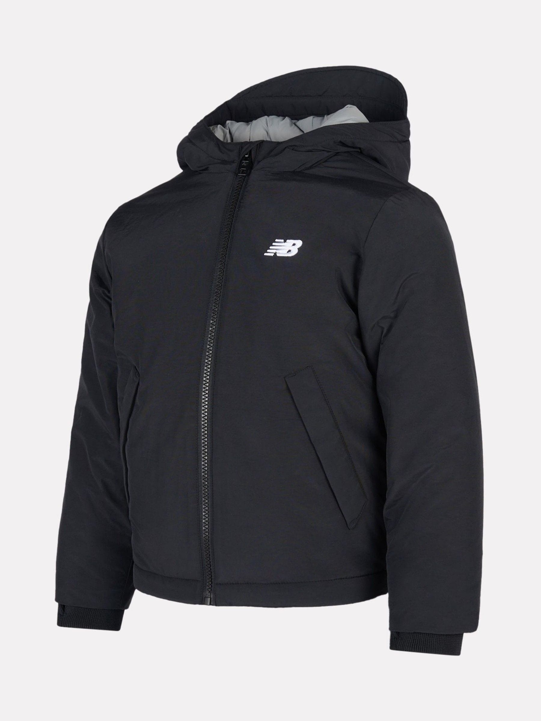 Dsiney Kidz - New Balance Black Lifestyle Contrast Puffer Coat image 2