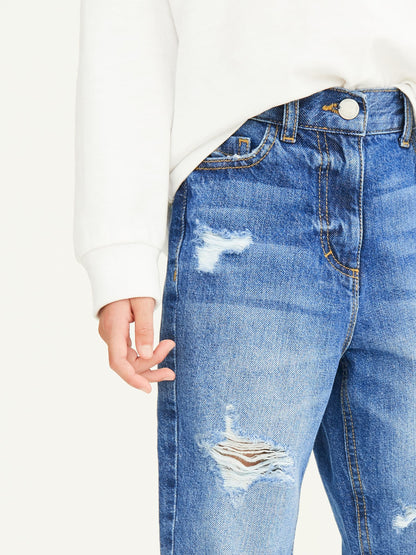 Dsiney Kidz - Blue Denim Mom 100% Cotton Jeans (3-16yrs) image 4