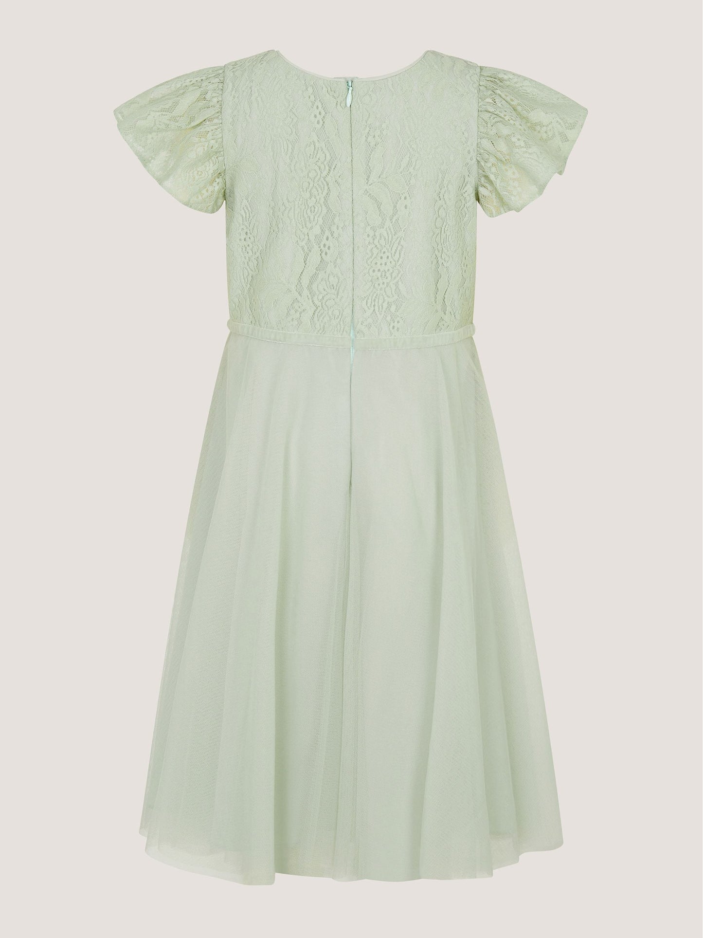 Dsiney Kidz - Monsoon Green Keisa Embellished Lace Party Dress image 3