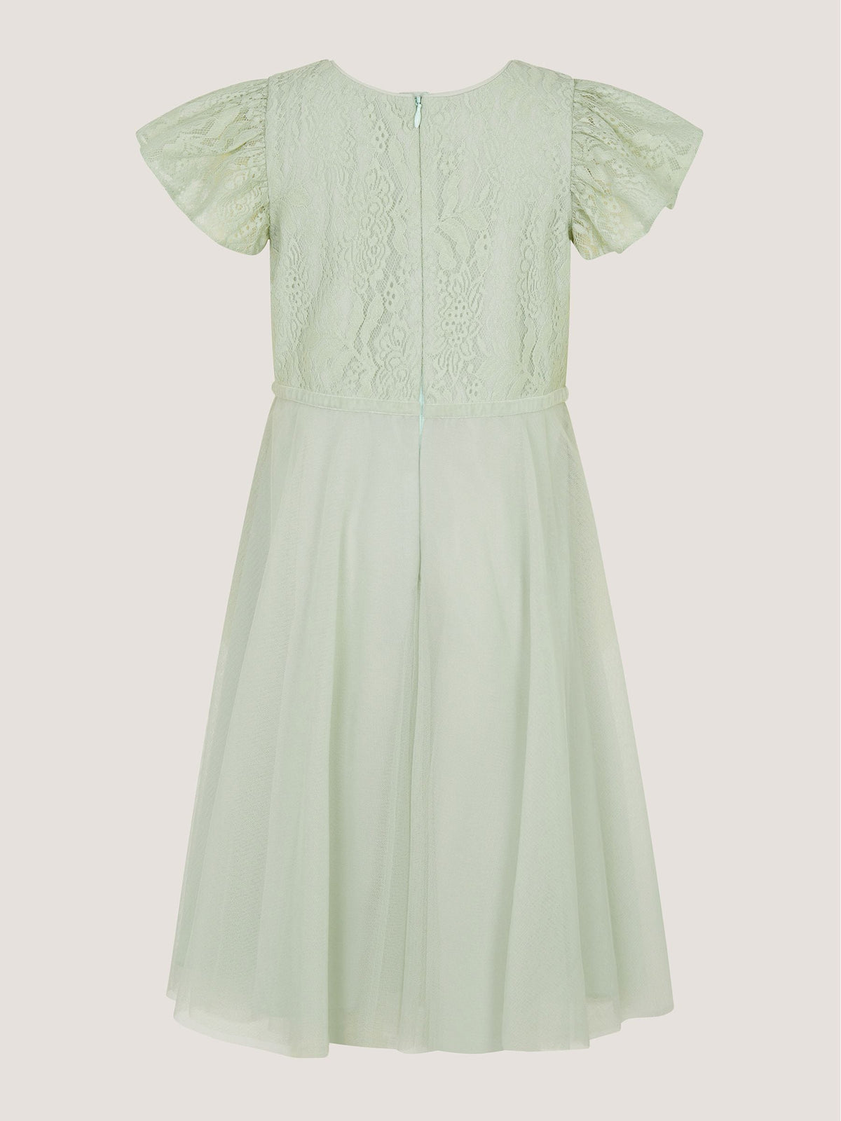 Dsiney Kidz - Monsoon Green Keisa Embellished Lace Party Dress image 3