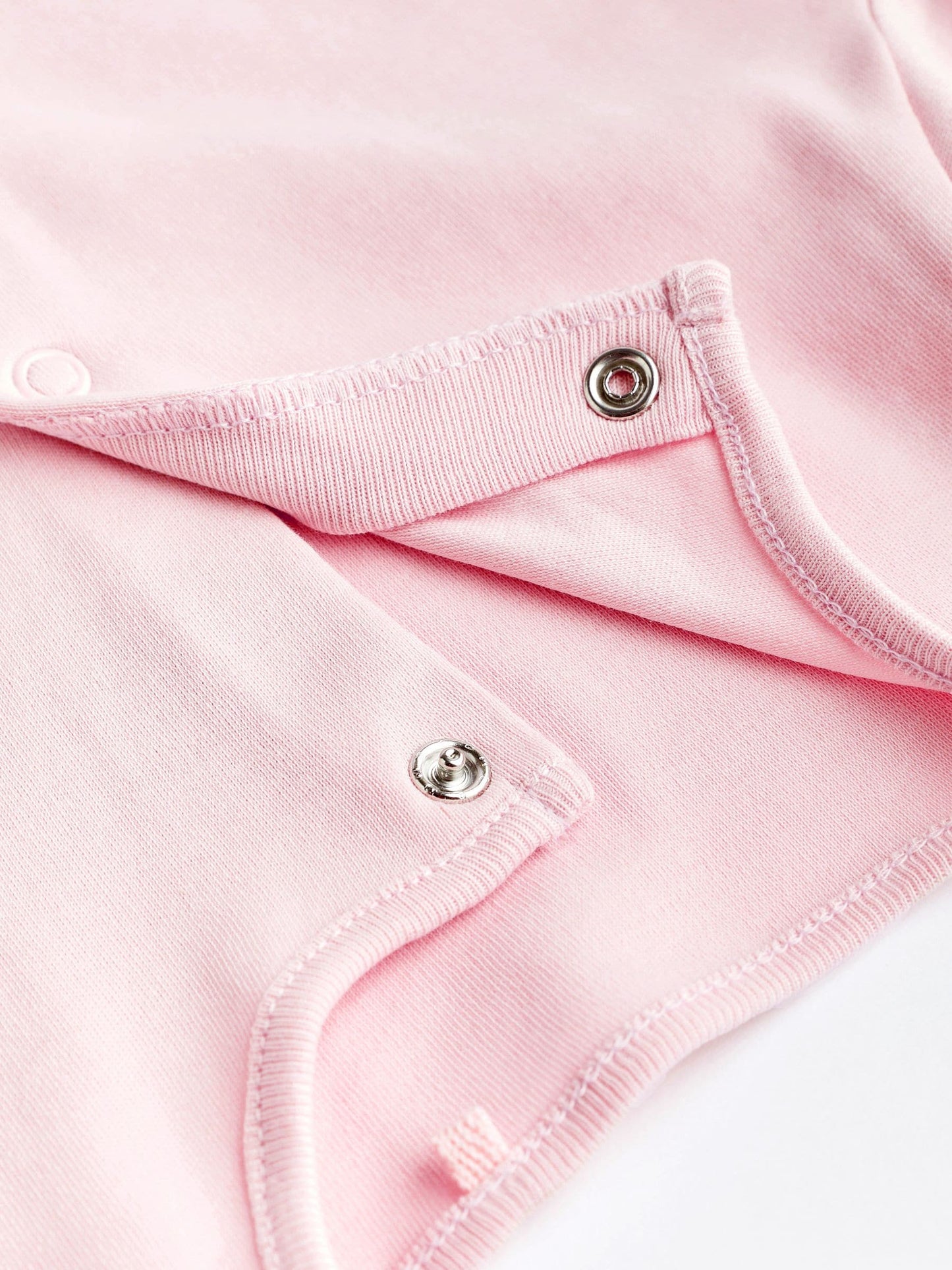 Pink/White 5 Pack Baby Sleepsuits (0-2yrs) image 6