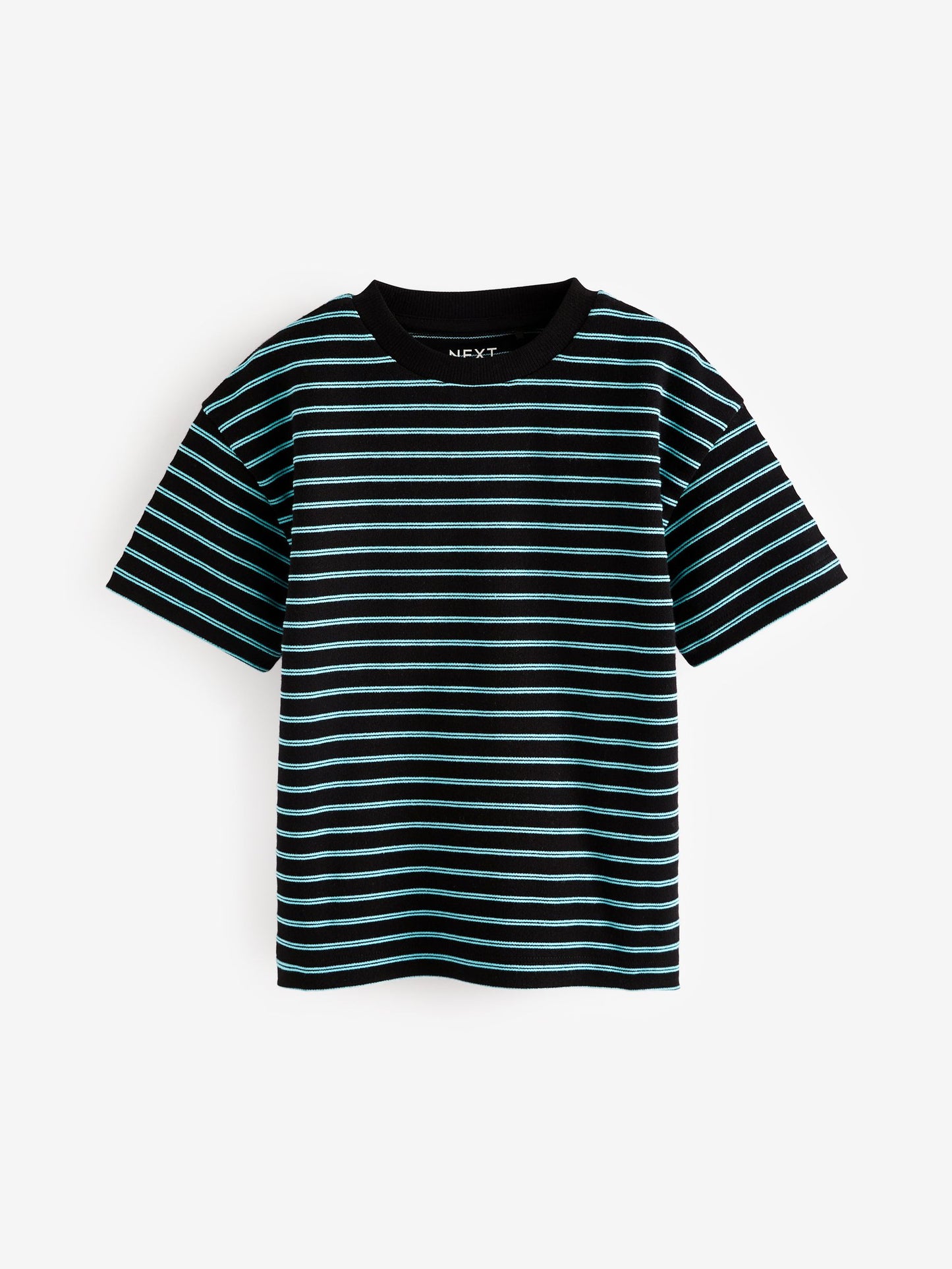 Blue Stripe Relaxed Fit Short Sleeve T-Shirts 5 Pack (3mths-7yrs) image 3