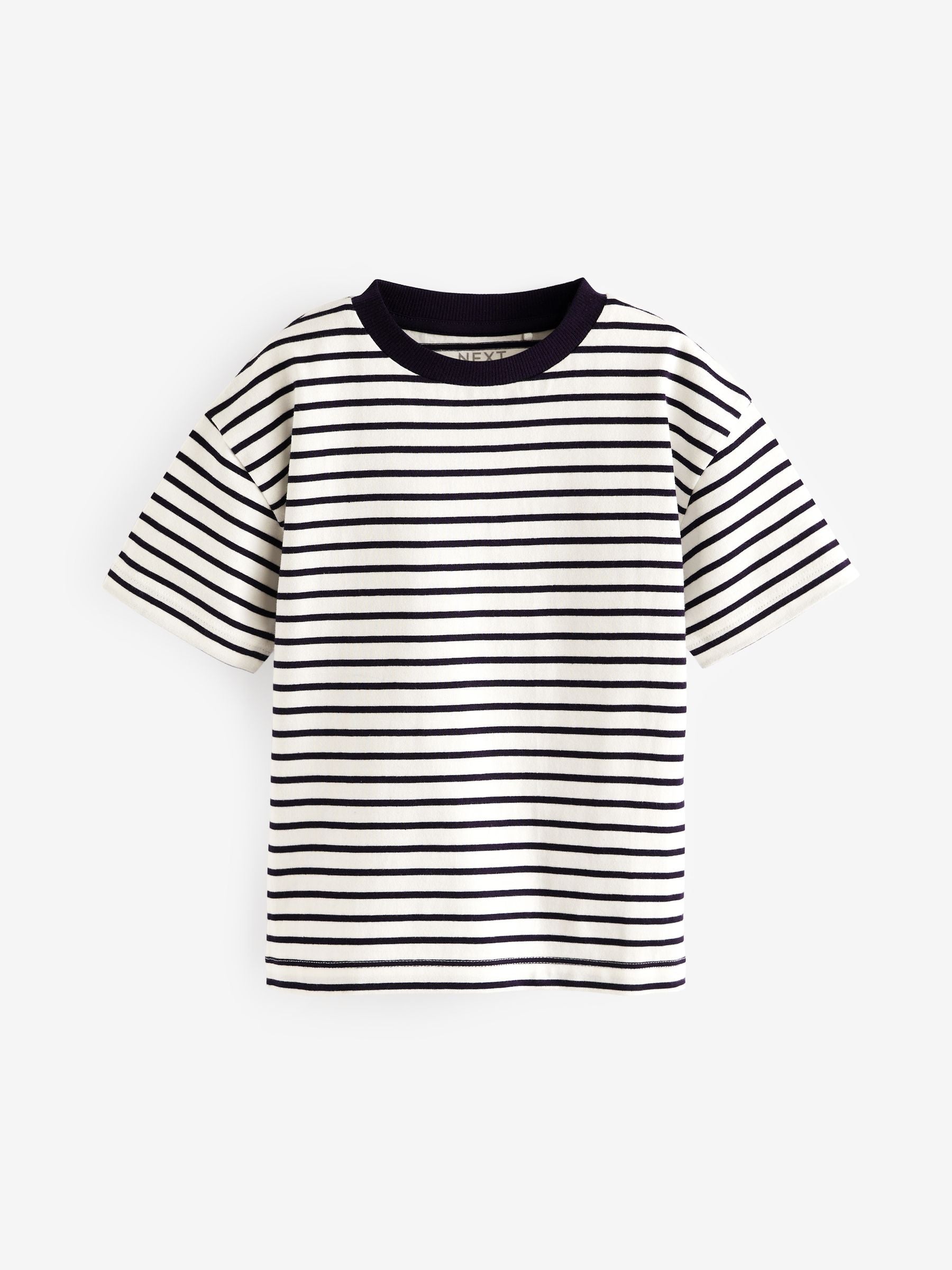 Blue Stripe Relaxed Fit Short Sleeve T-Shirts 5 Pack (3mths-7yrs) image 4