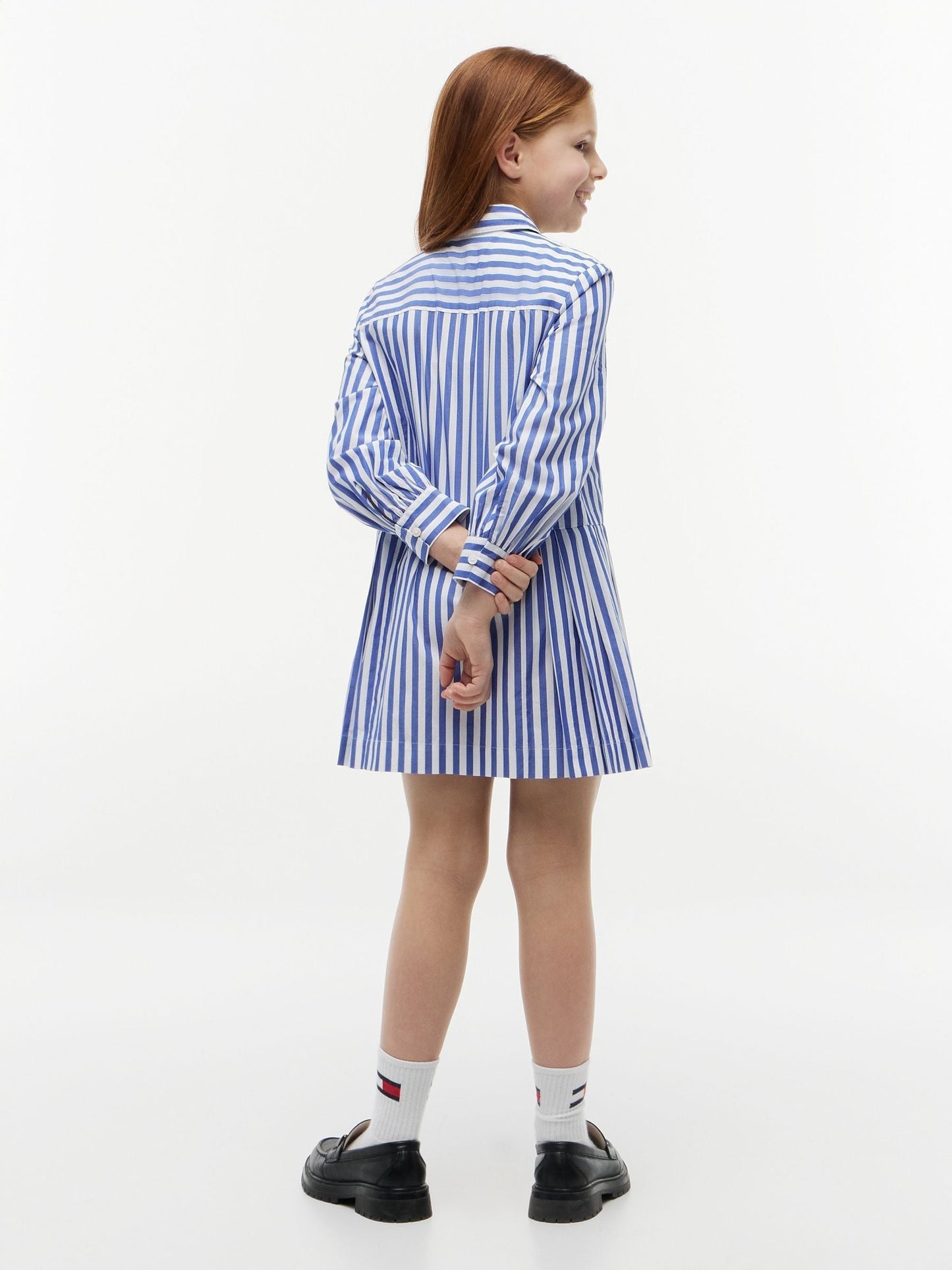 Dsiney Kidz - Tommy Hilfiger Blue Essential Pleated Shirt Dress image 2