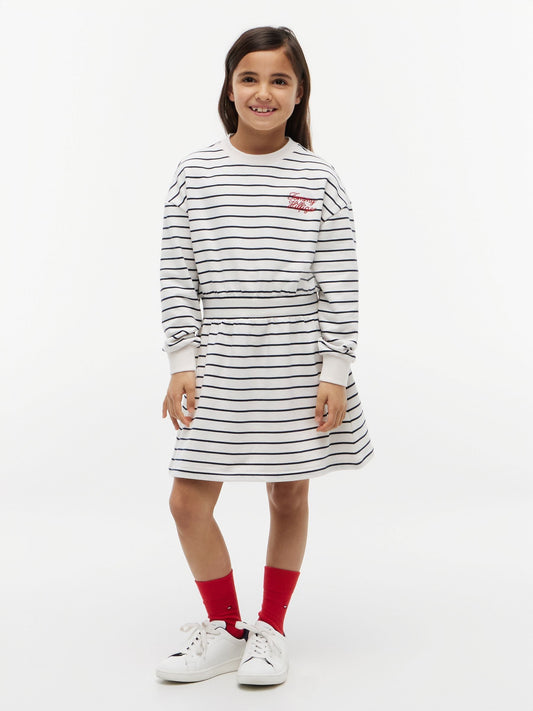Tommy Hilfiger Blue Stripe Relaxed Sweatshirt Dress image 1