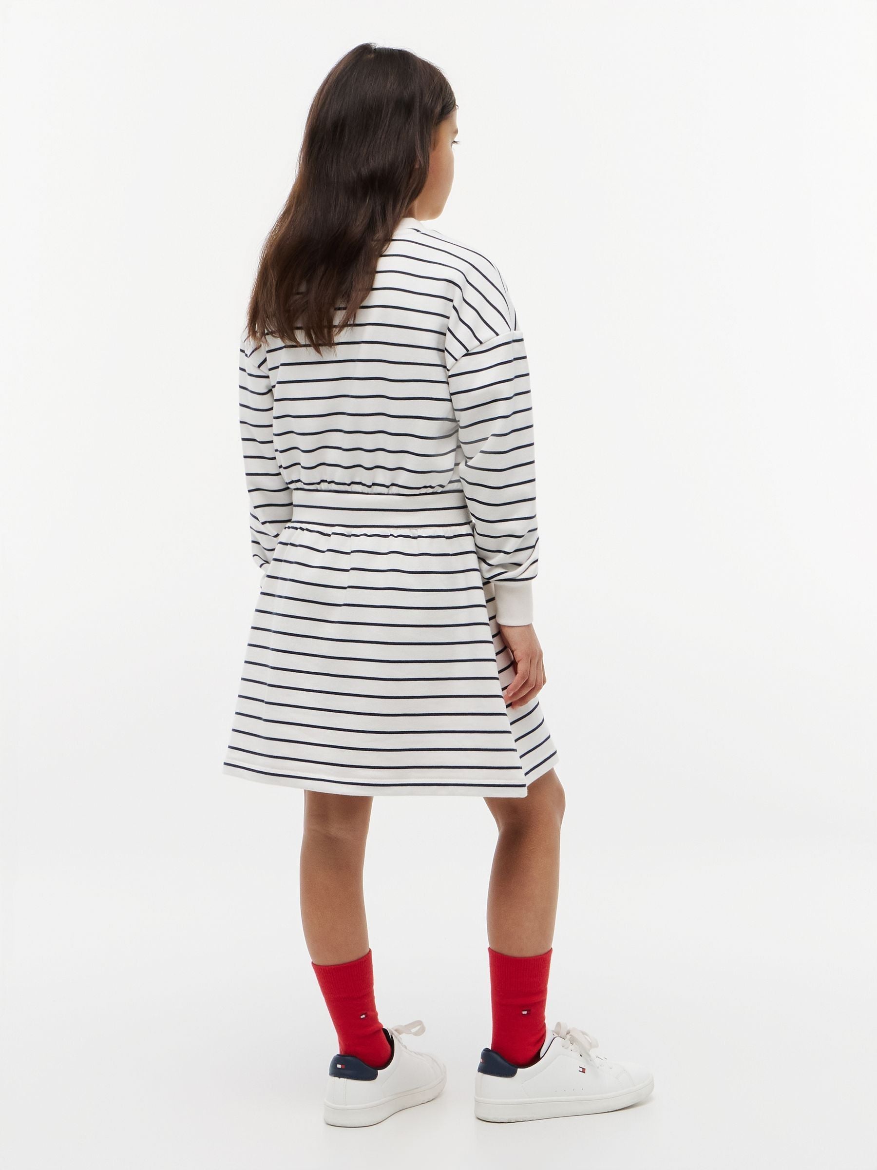 Tommy Hilfiger Blue Stripe Relaxed Sweatshirt Dress image 2