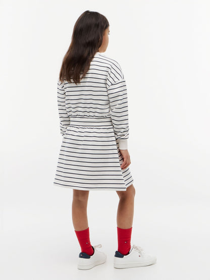 Tommy Hilfiger Blue Stripe Relaxed Sweatshirt Dress image 2