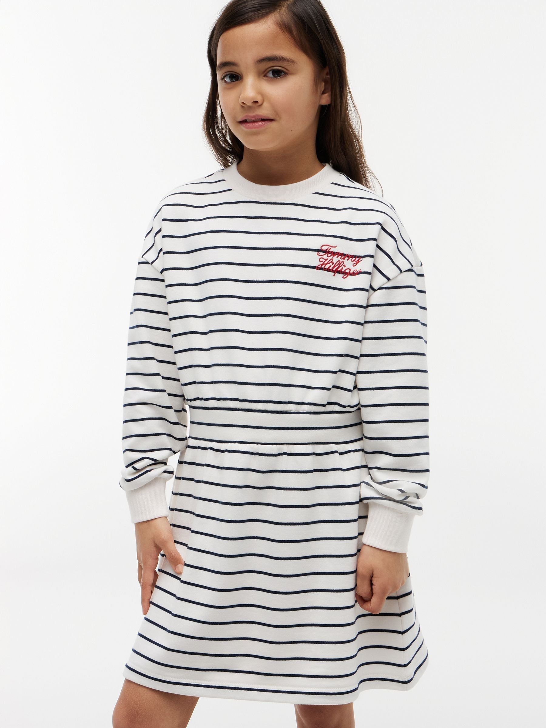 Tommy Hilfiger Blue Stripe Relaxed Sweatshirt Dress image 3