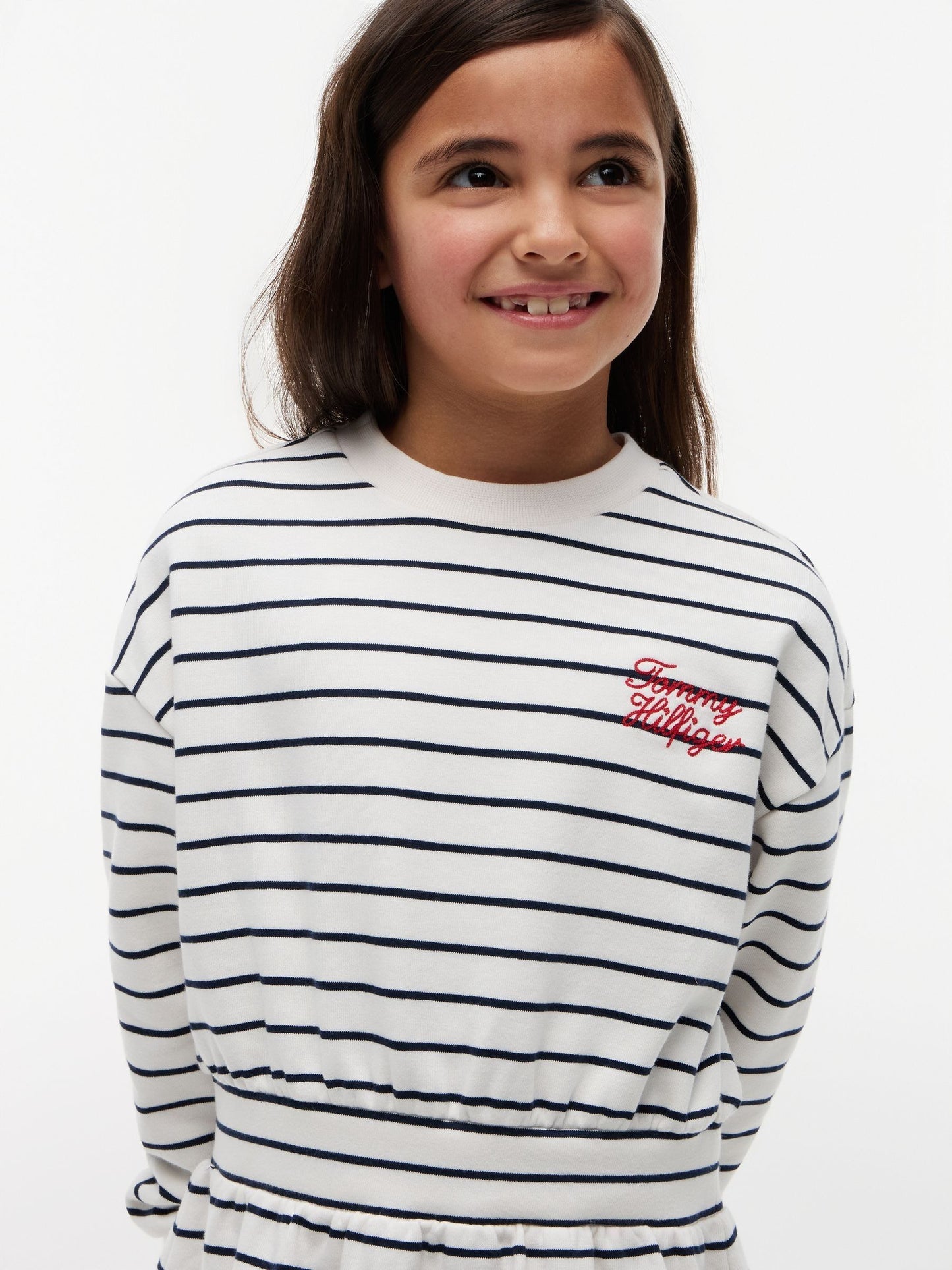 Tommy Hilfiger Blue Stripe Relaxed Sweatshirt Dress image 4