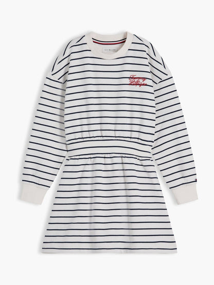 Tommy Hilfiger Blue Stripe Relaxed Sweatshirt Dress image 5