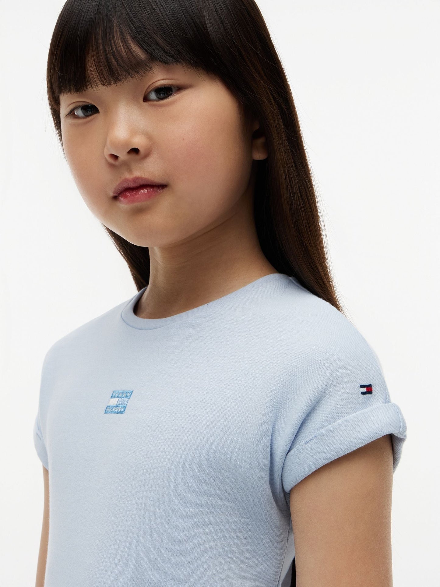 Tommy Hilfiger Blue Tonal Flag Logo Skater Dress image 3